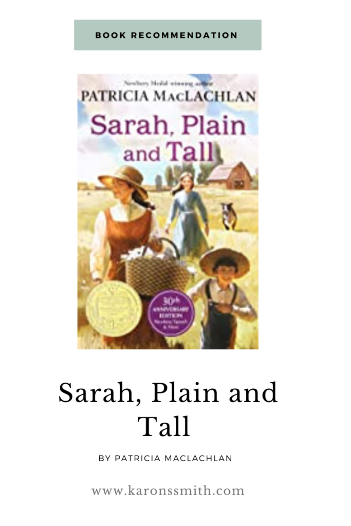 Book recommendation Sarah, Plain and Tall by Patricia MacLachlan